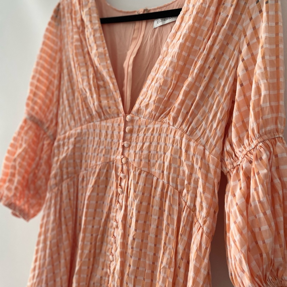 Never worn size 14 Esther & Co peach maxi dress - Picture 3 of 5
